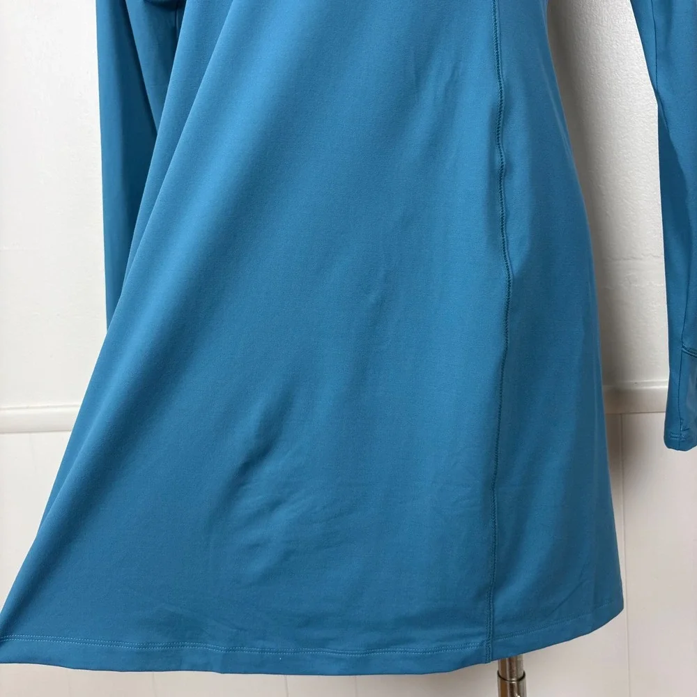 Mountain Hardwear Womens Crater Lake Dress NWT Sz M Baltic Blue Long Sleeve UPF - Picture 4 of 15